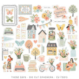 Scrapbooking  Cocoa Vanilla These Days Fantastic Cardstock Die Cut Ephemera Ephemera