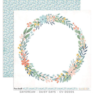Scrapbooking  Cocoa Vanilla Daydream Double Sided 12'x12 Paper - Daisy Days Paper 12"x12"