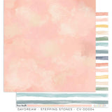 Scrapbooking  Cocoa Vanilla Daydream Double Sided 12'x12 Paper - Stepping Stones Paper 12"x12"