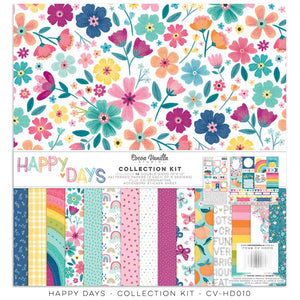 Scrapbooking  Cocoa Vanilla Happy Days Collection Kit Paper 12"x12"