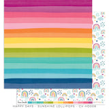 Scrapbooking  Cocoa Vanilla Happy Days – Sunshine Lollipops Double Sided Paper Paper 12"x12"