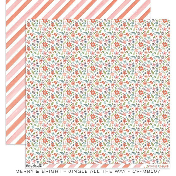 Scrapbooking  Cocoa Vanilla Merry & Bright Double Sided 12'x12