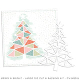 Scrapbooking  Cocoa Vanilla Merry & Bright large Die Cut & Backing Kit Paper 12"x12"