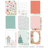 Scrapbooking  Cocoa Vanilla Merry & Bright Pocket Cards 36pk Paper 12"x12"