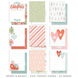 Scrapbooking  Cocoa Vanilla Merry & Bright Pocket Cards 36pk Paper 12"x12"