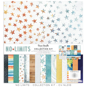 Scrapbooking  Cocoa Vanilla Studios No Limits Collection Kit Paper 12"x12"