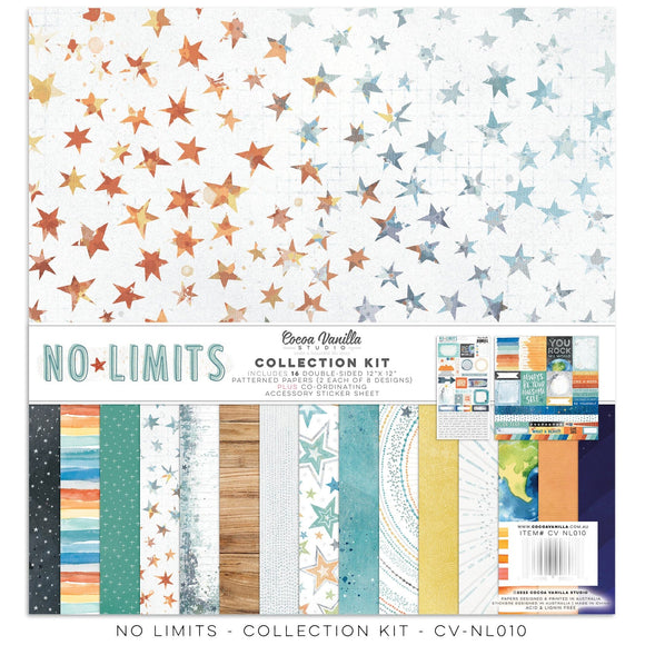 Scrapbooking  Cocoa Vanilla Studios No Limits Collection Kit Paper 12
