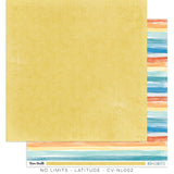 Scrapbooking  Cocoa Vanilla Studios No Limits Double Sided 12"x12" Paper - Latitude Paper 12"x12"