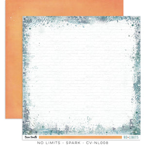 Scrapbooking  Cocoa Vanilla Studios No Limits Double Sided 12"x12" Paper - Spark Paper 12"x12"