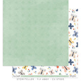 Scrapbooking  Cocoa Vanilla Studios Storyteller Double Sided 12"x12" Paper - Fly Away Paper 12"x12"