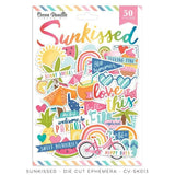 Scrapbooking  Cocoa Vanilla Sunkissed Ephemera 50pk Paper 12"x12"