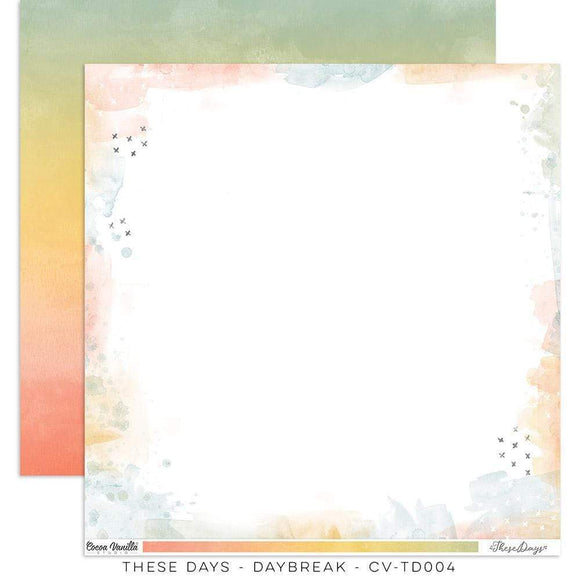 Scrapbooking  Cocoa Vanilla These Days Double-Sided 12″x12″ Paper Daybreak Paper 12