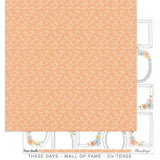 Scrapbooking  Cocoa Vanilla These Days Double-Sided 12″x12″ Paper Wall Of Fame Paper 12"x12"