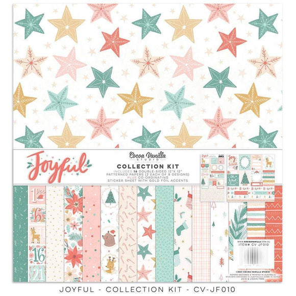Scrapbooking  ***PREODER ***Cocoa Vanilla Joyful Collection Kit Paper 12