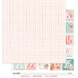 Scrapbooking  ***PREODER ***Cocoa Vanilla Joyful Double Sided Cardstock Paper 12"x12" Advent Paper 12"x12"