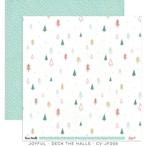 Scrapbooking  ***PREODER ***Cocoa Vanilla Joyful Double Sided Cardstock Paper 12