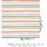 Scrapbooking  ***PREODER ***Cocoa Vanilla Joyful Double Sided Cardstock Paper 12"x12" Holly Days Paper 12"x12"