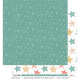 Scrapbooking  ***PREODER ***Cocoa Vanilla Joyful Double Sided Cardstock Paper 12"x12 Making Spirits Bright Paper 12"x12"