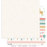 Scrapbooking  ***PREODER ***Cocoa Vanilla Joyful Double Sided Cardstock Paper 12"x12" Very Merry Paper 12"x12"