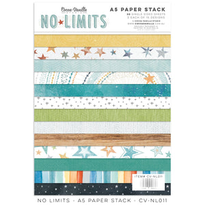 Scrapbooking  Cocoa Vanilla Studios No Limits A5 Paper Stack 30pk paper pad