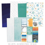 Scrapbooking  Cocoa Vanilla Studios No Limits A5 Paper Stack 30pk paper pad