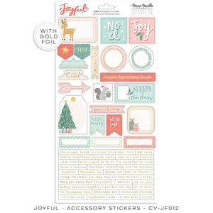 Scrapbooking  ***PREODER ***Cocoa Vanilla Joyful Accessory Stickers Paper Pad
