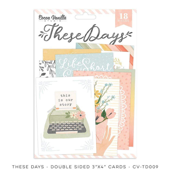 Scrapbooking  ***Coming Soon*** These Days Double-Sided 3″ x 4″ Pocket Cards Pocket Cards 3″x4″