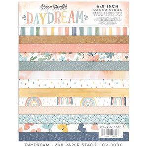 Scrapbooking  Cocoa Vanilla Daydream 6"x8"Paper Stack 30 single sided sheets stickers