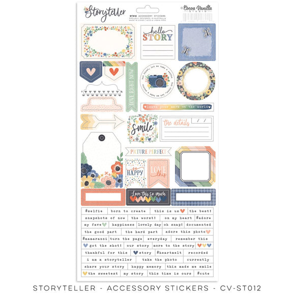 Scrapbooking  Cocoa Vanilla Studios Storyteller Accessory Stickers stickers