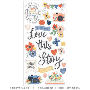 Scrapbooking  Cocoa Vanilla Studios Storyteller Chipboard Stickers stickers