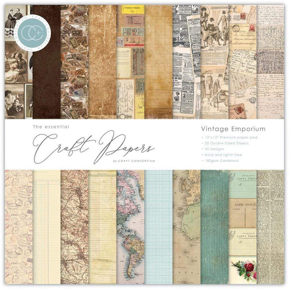 Scrapbooking  Craft Consortium Double-Sided Paper Pad 12