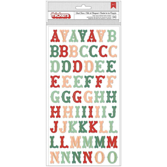Scrapbooking  Busy Sidewalks Thickers Stickers 164/Pkg Tinsel Town Alphabet Alphas