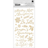 Scrapbooking  Hey Santa Thickers Stickers 111/Pkg Verry Merry Accent & Phrase/Puffy Alphas