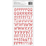 Scrapbooking  Hey Santa Thickers Stickers 157/Pkg Holly Jolly Alpha/Red Epoxy Alphas