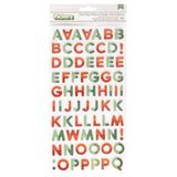 Scrapbooking  Mittens & Mistletoe Thickers Stickers 146/Pkg Warm & Cozy Alphabet Alphas