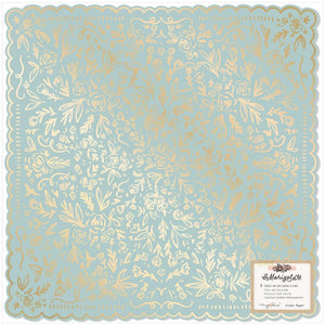 Scrapbooking  Maggie Holmes Marigold Single-Sided Cardstock 12"X12" So Sweet W/Foil Accents Chipboards