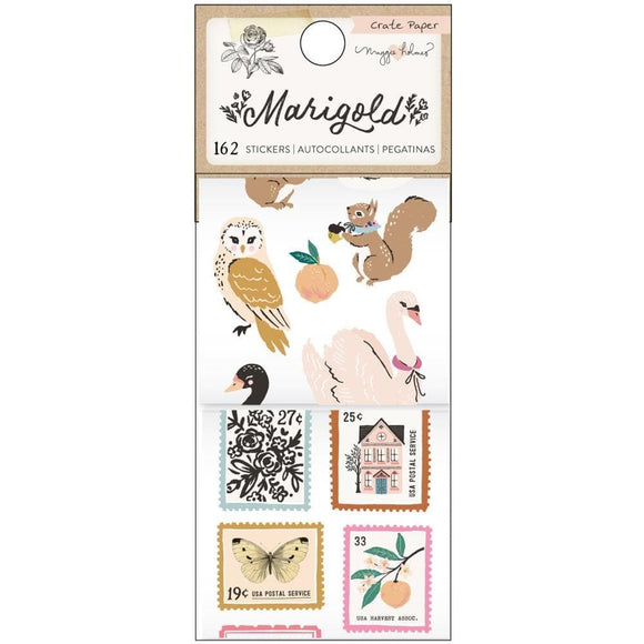 Scrapbooking  Maggie Holmes Marigold Sticker Rolls 162/Pkg Chipboards