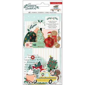 Scrapbooking  Busy Sidewalks Ephemera Die-Cuts 40/Pkg Cardstock & Vellum Ephemera