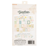 Scrapbooking  Crate Paper Maggie Holmes Gingham Garden Paperie Pack 200/Pkg Paper Pieces & Washi Stickers Ephemera