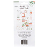 Scrapbooking  Crate Paper Mittens & Mistletoe Ephemera Die-Cuts 40/Pkg Journaling W/Gold Foil Accents Ephemera