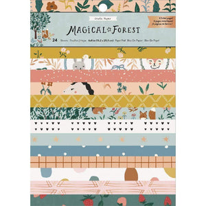 Scrapbooking  *** On Backorder **Magical Forest Single-Sided Card Making Pad 6"X8" 24/Pkg Ephemera