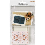 Scrapbooking  Fresh Bouquet Stationary Pack Cardstock & Stickers vellum