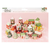 Scrapbooking  Crate Paper Mittens & Mistletoe Advent Calendar 40/Pkg Makes 25 Houses kit