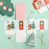 Scrapbooking  Crate Paper Mittens & Mistletoe Advent Calendar 40/Pkg Makes 25 Houses kit