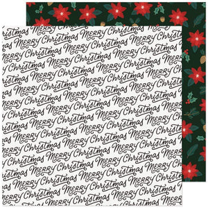Scrapbooking  Busy Sidewalks Double-Sided Cardstock 12"X12" - Christmas Greetings Paper 12"x12"