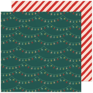 Scrapbooking  Busy Sidewalks Double-Sided Cardstock 12"X12" - Holiday Glow Paper 12"x12"
