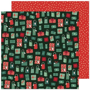 Scrapbooking  Busy Sidewalks Double-Sided Cardstock 12"X12" - Holiday Style Paper 12"x12"