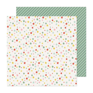 Scrapbooking  Crate Paper Mittens & Mistletoe Double-Sided Cardstock 12"X12" - All Is Bright Paper 12"x12"