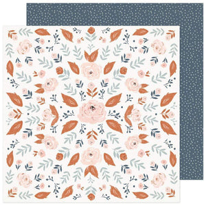 Scrapbooking  Fresh Bouquet Double-Sided Cardstock Paper 12"X12" - Wild Rose Paper 12"x12"