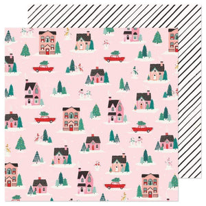 Scrapbooking  Hey, Santa Double-Sided Cardstock 12"X12"- City Sidewalks Paper 12"x12"